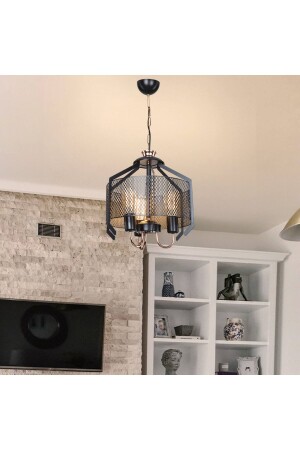 MNZ-Elena Triple Chandelier أسود MDL. 4207 - Modelight