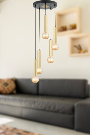 MNZ-Elisa 5 قطع مصباح العمدة القديمة مصباح العمدة الحديثة غرفة الصغار المطبخ غرفة المعيشة مصباح العمدة الشنادل 7000-2074-5GD - Apliqa