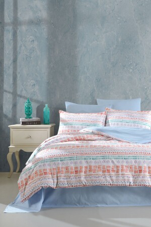 MNZ-Elisabeth 100% القطن رينفورس الملك الحجم مزدوج الجانب غطاء غطاء الملفات مجموعة 240x220 - Cote Blanc