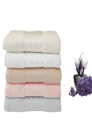 منشفة MNZ-Elissa 5 قطع 50x80 من القطن منشفة يد وجها TYC00271763110 - Özdilek