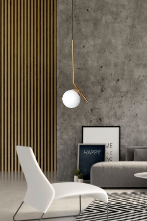 MNZ-Elite واحد أصفر أسود معدني جسم زجاج أبيض تصميم فخمة مصباح معلق شمعة LZRNSRKT02 - Luzarana