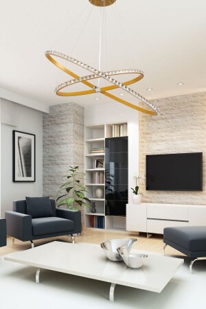 كيس MNZ-Ellipse كريستال الحجر الأبيض LED شمعة EDEL CRYSTAL - Harnelli