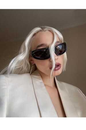 MNZ-Elon أسود Y2k العصري الأزياء خفيفة الوزن ونيسكس نظارات شمسية ELON BLACK - CLAES