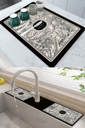 MNZ-Else كونترفوت غير المنحدرة لتجفيف الأطباق ومطابقة الماء الفخامة المياه المسالة المياه المسالة Ds05 elsedek - Else Dekor