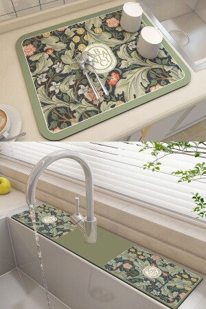 MNZ-Else كاونتراتب غير المنزلق الأطباق جفاف المطبخ والطبابات المياه مصابح المياه المياه المياه المياه المي - Else Dekor