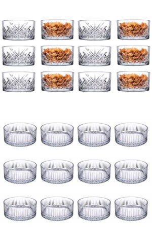 MNZ-Elysıa طعام خفيفة مجموعة 12 قطعة 235 cc و12 قطعة طعام بلا زمن مجموعة 235 cc 123TE123 - Paşabahçe