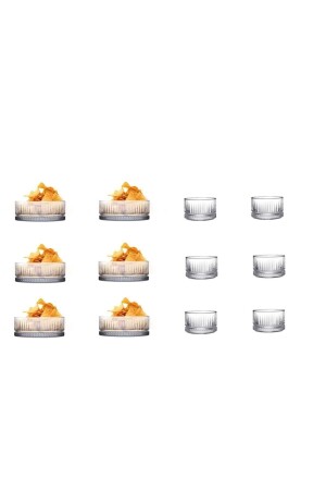 MNZ-Elysia كأس العشاء وعلبة الحلوى مجموعة 12 قطعة 3842-12 - Paşabahçe