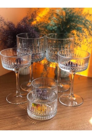 MNZ-Elysia مجموعة من 12 كوب من زجاج الحلوى الغازي زجاج Magnolia Fma471733 Fma01607 Fma91191 556 1118 - Paşabahçe