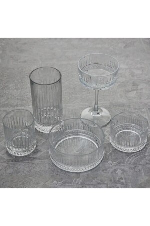 سلسلة من الـ MNZ-Elysıa 60 قطعة ماء مشروبات شديدة التسرب V659 Fma91191 Fma01607 Fma05258 Fma00529 - Paşabahçe