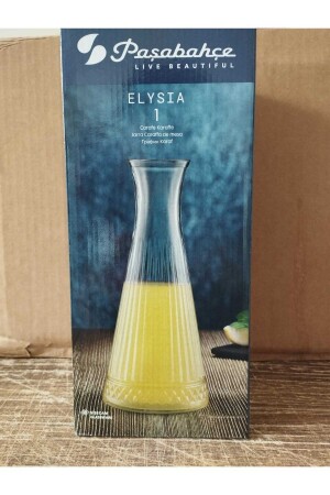 MNZ-Elysia Carafe Lemonade Bottle Vase Bottle Jug 940 CC بدون غطاء - Paşabahçe