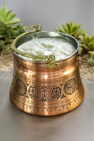 MNZ-Embroidered قديم اليوغورت النحاس النحاس النحاس اللون 3 Lt dop7614353igo - Binbir Bakır