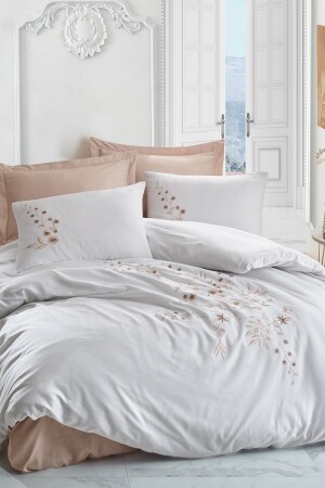 MNZ-Embroidery Satin Double Duvet Cover Set ديلا بيج 8680108053850 - Cotton Box