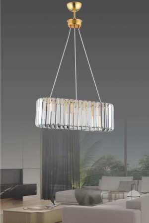 MNZ-Emerald Gold Crystal Stone شمعة 1605040012582 - İstanbul Avize