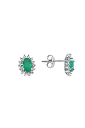 أذن الماسية من الـ MNZ-Emerald Stone - Assos Pırlanta