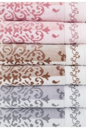 MNZ-Emily 6 قطع اليد والوجهه منشفة الخشية 50x90 Emily666 - Özdilek