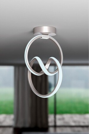 MNZ-Emily Gray واحد سقف LED بيضاء مضخمة LED غرفة المعيشة المطبخ غرفة LED شمعة - Elektroyou