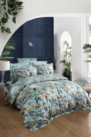 MNZ-Emily Green مضاعفة 100% القطن ساتين 300tc غطاء القماش مجموعة SAREV. 3181551001 - Sarev