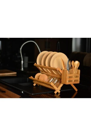 MNZ-Enda - سلة الأطباق مع حامل اللعربة B0273 - Bambum