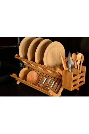 سلة الأطباق من طراز MNZ-Enda مع حامل ملعقة - Bambum