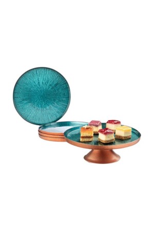 MNZ-English المنزلي كيك لوحة مجموعة & كيك موقف 4 لوحة HBCV00001UU96Z - HR