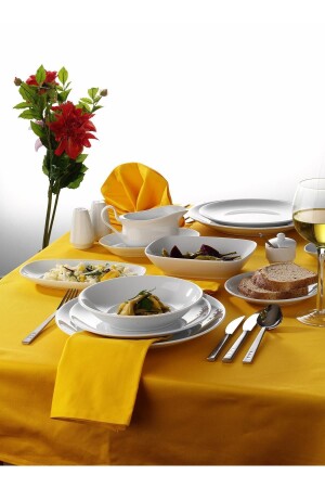 مجموعة طعام من طراز MNZ-Ent Hotel Series 25 Piece EO25YT00 - Kütahya Porselen