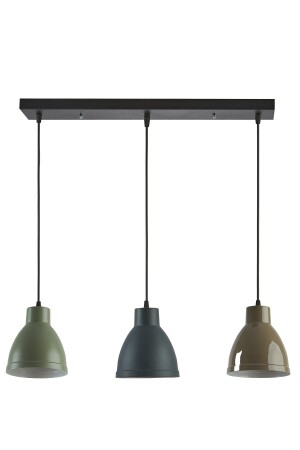 MNZ-Enzo مزارع الحداثة الديكورية الكافي-المطبخ غرفة المعيشة الخضراء الأنتراكيت بني اللون 3 صفات مصباح العريضة شمعة ENZH - Modavize