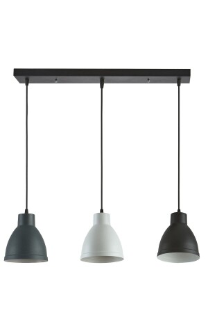 MNZ-Enzo مُزخرفة مُزخرفة عصرية مطبخ غرفة المعيشة الأنتراكيت أبيض أسود لون 3 صفات مصباح العريض شاندلي ENZH - Modavize