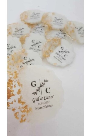 مغناطيس MNZ-Epoxy 20 قطعة وعد الخصومة زفاف هينا هدية زفاف القرآن تذكار الطفولة Mevlüt - ErenAksesuar