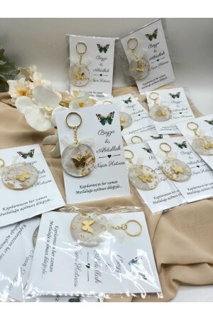 مفتاح MNZ-Epoxy مع 25 بطاقة زفاف، هينا، وعود، خطبة هدية مفتاح مفتاح هدية SZHDYLK04 - ZEKAAVM