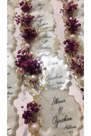 مغناطيس MNZ-Epoxy 30 Pcs وعد الخصومة زفاف هينا هدية زفاف القرآن تذكار الطفولة Mevlüt - Merkez Hediyelik