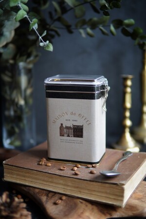 MNZ-Er043-7f القهوة المعدنية المستقيمة المعيارية حاوية تخزين 8x10cm ER043 - Evle