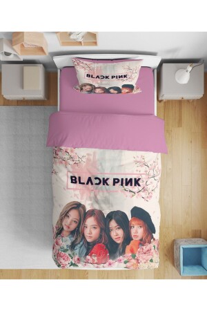 MNZ-Erayshome الأسود الوردي 3D الواحد غطاء غطاء غطاء BlckPnk10 - Erays Home