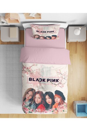 MNZ-Erayshome الأسود الوردي 3D الواحد غطاء غطاء غطاء بدون الأوراق BlckPnk10Ç - Erays Home