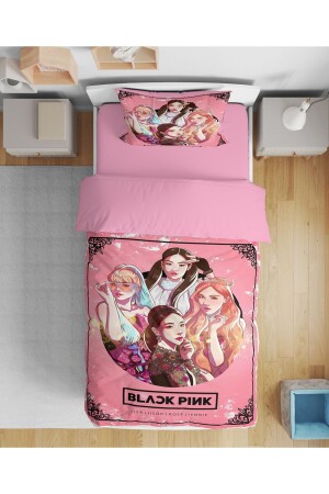 MNZ-Erayshome الأسود الوردي 3D الواحد غطاء غطاء غطاء غطاء - Erays Home