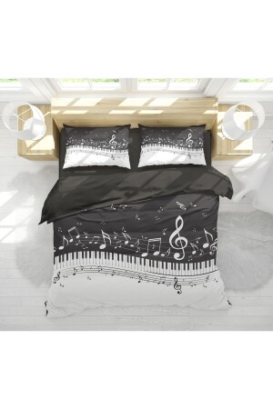 MNZ-Erayshome ملاحظة الميلودي 3D رقمية مطبوعة غطاء غطاء مزدوج مجموعة Nta_Blck1 - Erays Home