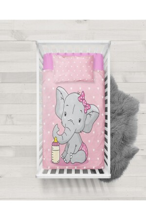MNZ-Erayshome Baby Elephant 3D Digital Printed Baby Duvet Cover Set Yvrufl_bbk - Genel Markalar