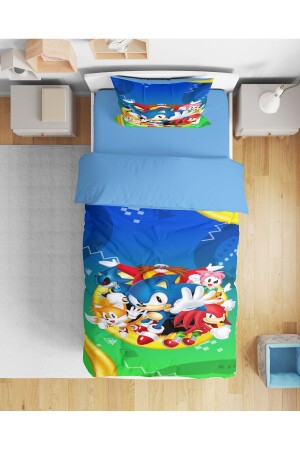 MNZ-Erayshome Sonic Single Duvet Cover Set SNC3 - Erays Home