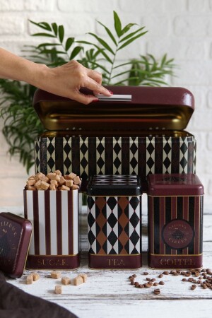 MNZ-Erb08t8 صندوق الخبز المعلقة مجموعة من 4 ، سيرك ERB08T8 - Evle