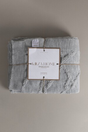 (MNZ-Espuma De Mar) غطاء تلفزيوني رمادي 130x170 37132 37127 - Koza Home