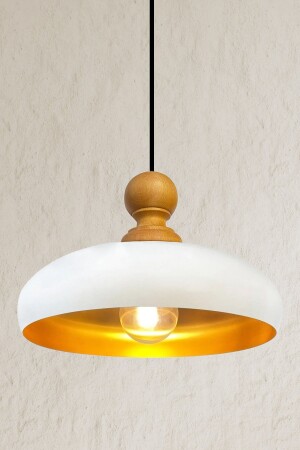 مصباح النسيج الأبيض من MNZ-Estrela رأس الخشب الشنادل الإضاءة الداخلية الديكورية المطبخ الممر الكافي مكتب BMM2095KA - Bamyum