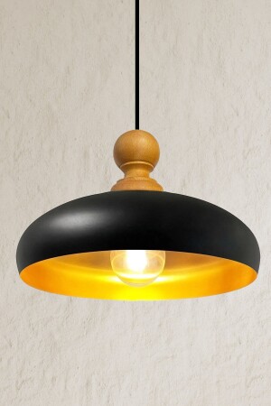 مصباح النقال الأسود من MNZ-Estrela رأس الخشب الشنادل الإضاءة الداخلية ديكورات المطبخ قاعة الكافي مكتب BMM2095KA - Bamyum