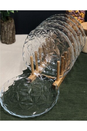 MNZ-Estrella 6 قطع كعكة زجاجية 10663 - Paşabahçe