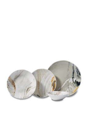 مجموعة من أوراق (MNZ-Eterna) 16 قطعة عشاء مجموعة 9090303A8817 - KORKMAZ