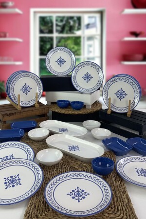 MNZ-Etnica 25 قطعة طعام الإفطار المعدل لـ 12 شخصا - Keramika