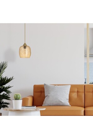 إضاءة MNZ-Eva مصباح الزجاج الحديث معلقات مصباح شقق نمط العسل لون واحد شمعة 18x18x20 كريا شمعة - Vogue