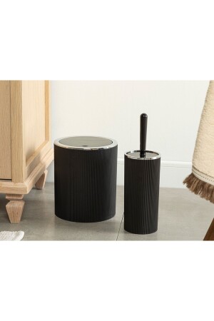 MNZ-Evelyn 2-piece حمام مجموعة الأسود 10034604-5 - English Home