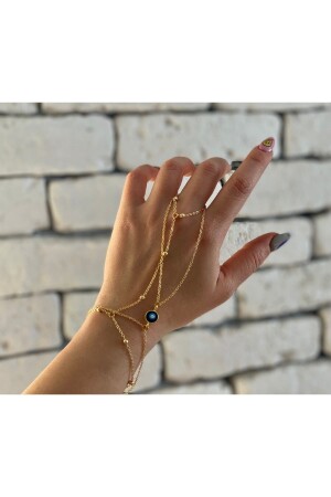 MNZ-Evil Eye Bead مفصل ملحقات اليد وسلسلة الكرة ملحقات اليد مجموعة من اثنين - Pop Up Store