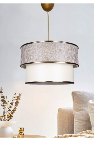 MNZ-Evmodu Pasta واحد مصباح معلق مع حبل ذهبية AYD-1118 - HOMİNG