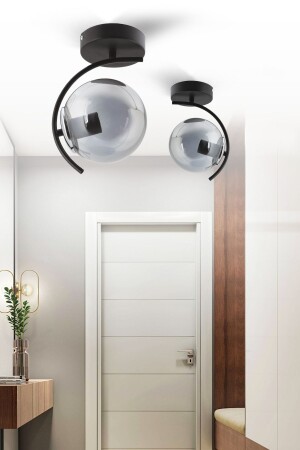 MNZ-Evren Plafonier مدخن الكرة الزجاجية المدخن القاعة-البالكون سقف الشنابل - Esslight