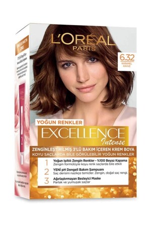 MNZ-Excellence Intense 6. 32 صباً لون الشعر البني الكراميل 881848 - L'Oreal Paris